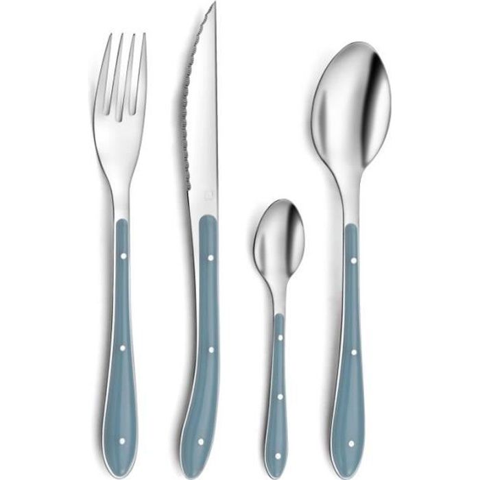 Bistro 1-2-3 - Ménagère 24 pièces Bleu denim