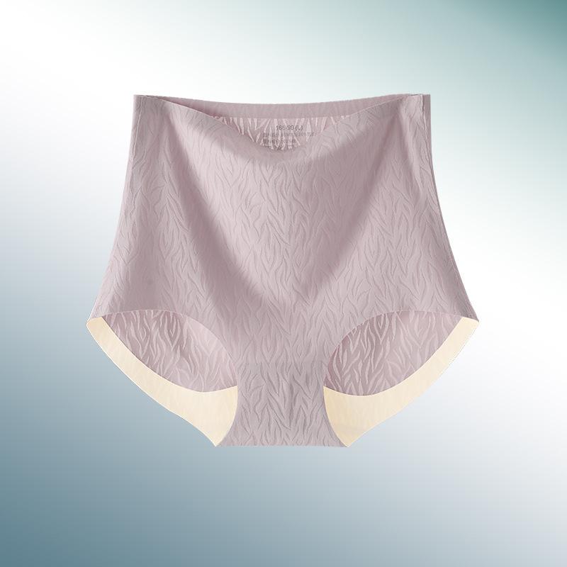 High Waist Seamless Underwear for Women, Sexy Hip Lift Without Trace, Large Size Abdominal Hip Lift for Women, Pure Cotton Briefs with Uncurled Edges