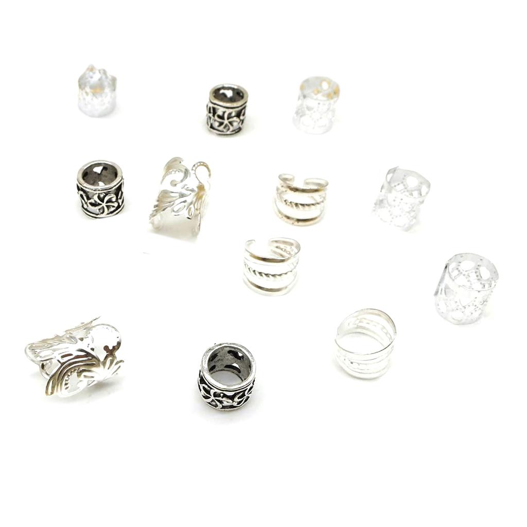 100 Pcs Dreadlock Bead Hair Beads Loose Coil Hair Jewelry For Braid Braid Clip Hair Rings Hair Clip Braid Rings