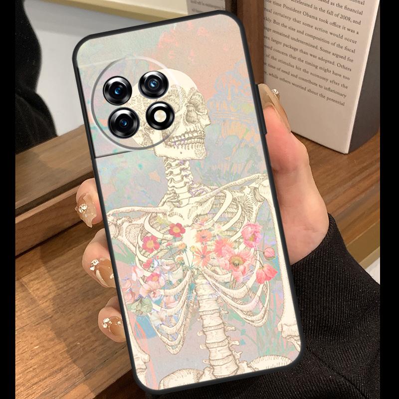Medical Skeleton Anatomy Case For OnePlus 15 R 13T 13R 12R 10T 8T 13 12 11 9 10 Pro Nord 5 CE 4 2 3 Lite N20 N30 Cover