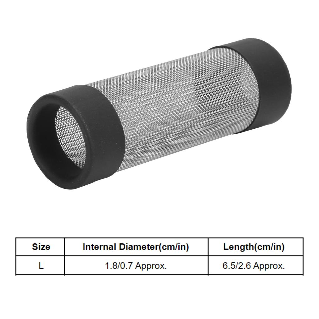 Aquarium Filter Cover Stainless Steel Inlet and Outlet Protective Mesh for Freshwater and Marine Fish Tanks 12mm 18mm Optional