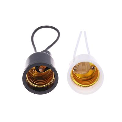 1/5Pcs Außenbeleuchtung Pflanzenlicht Lampenfassung E27 Wasserdicht Kupferdraht Glühbirnenfassung Lampenfassung Basis mit Draht