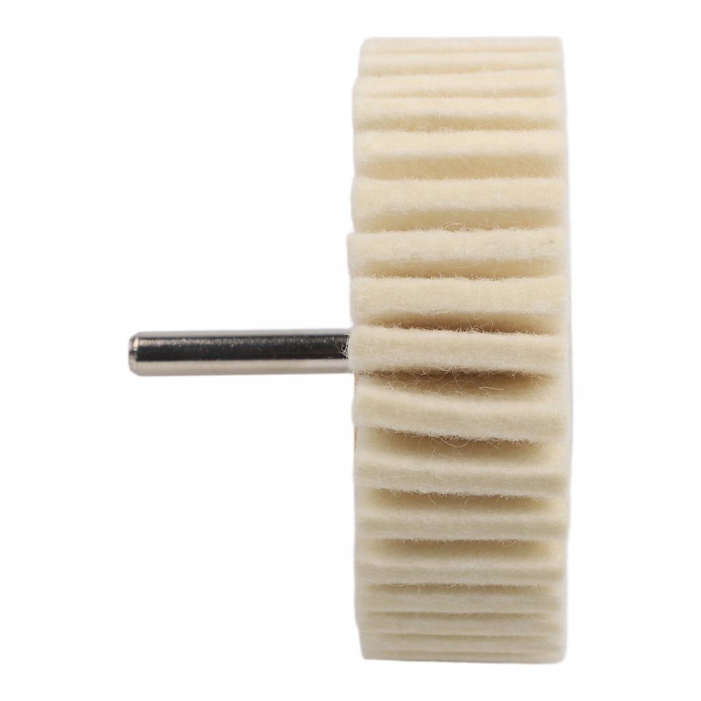 Efficient Polishing Tool 6mm Shank Polishing Head Wool Polishing Wheel