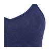 Triumph Sloggi Go Lace Half Top with 00YA Sizes All-Round Cups, Large, (Navy), LL-3L
