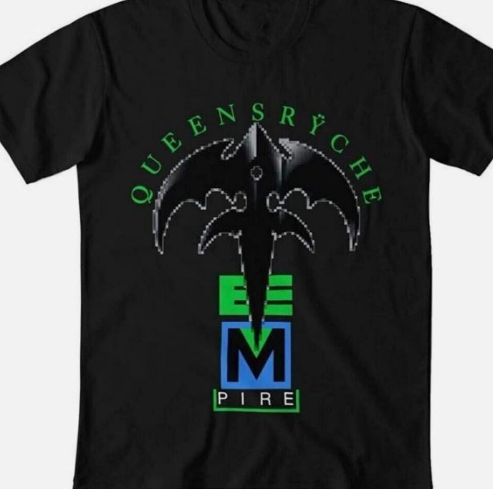 Rare Queensryche Empire Album Short Sleeve Black All Size T-Shirt Unisex T-Shirt S