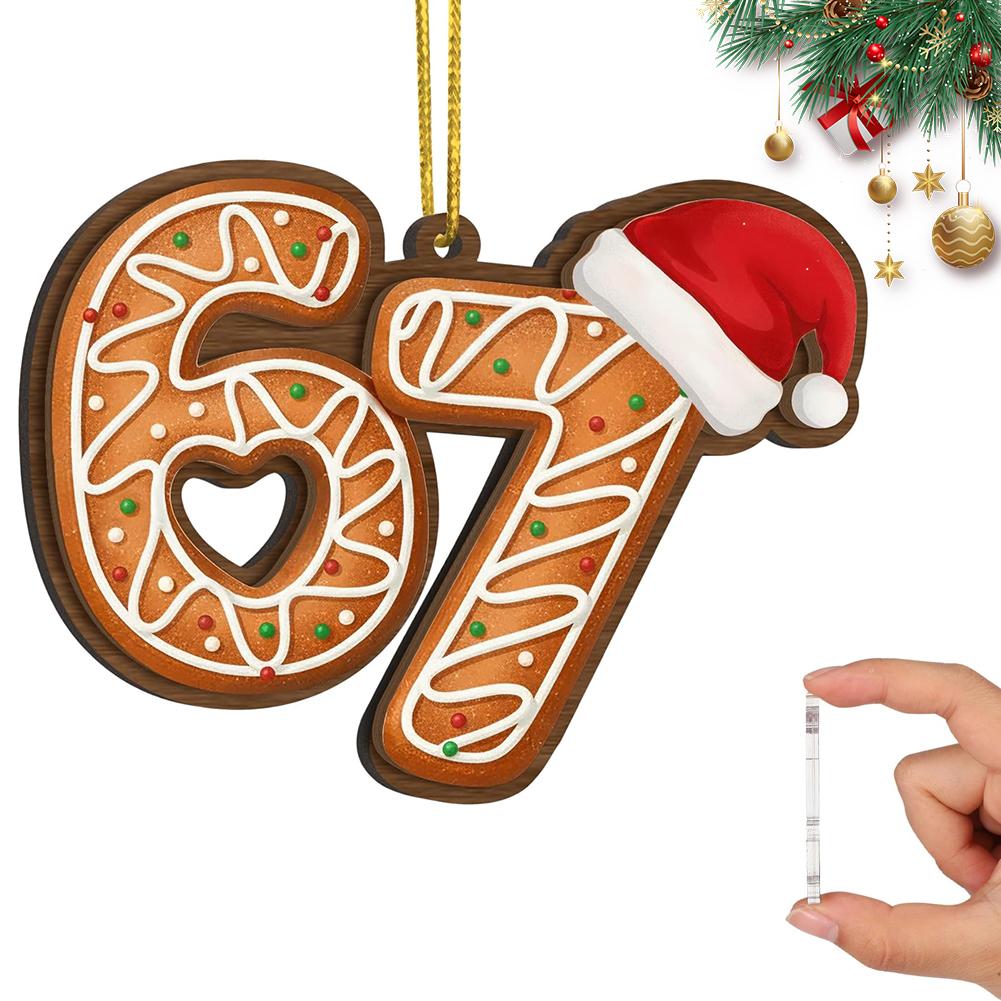 Santa Sagt 6-7 Weihnachtsornament 2025 Baumdeko Unartig Wichteln Geschenk Niedlich Strumpf Einzigartige Feiertagsdekoration