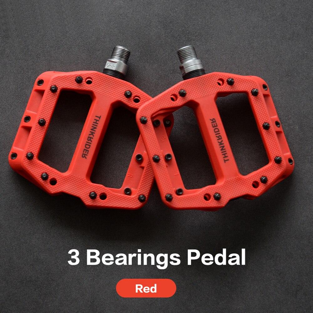 ThinkRider Flat Bike Pedals MTB Road 3 Sealed Bearings Bicycle Pedals Mountain Pedals Wide Platform Bicicleta Accessories