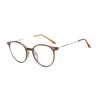 3PCS Ultralight TR90 Steel Wire Leg Finished Myopia Glasses Women Transparent Gray Oval Short-sighted Eyewear