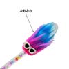 Maydahui Stylish Rainbow Plush Diamond Ballpoint Pen Blue 6 Pieces Cute Fluffy Colorful Fire Element Christmas Easy To Write Cute Student Gift 0.5mm