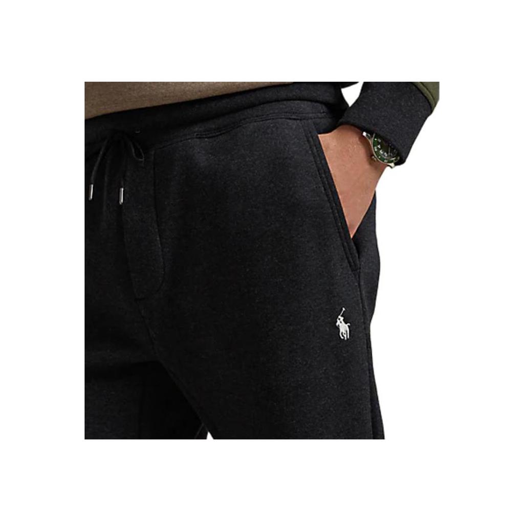 Polo Ralph Lauren Mid Rise Logo Cuffed Knit Joggers Men Bottoms Black 710881518-049