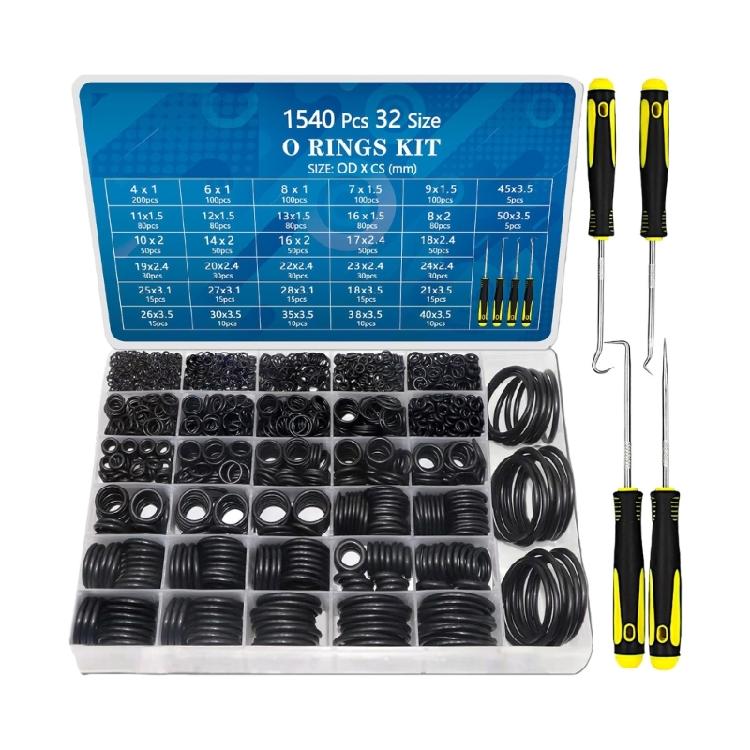 

Nitrile Rubber Seal Rings Assortment Includes Pick For Quick Replacement In Cleaning Machines And Plumbing Repairs 1