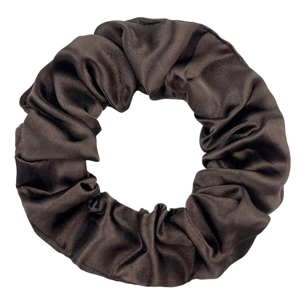 Seidensatin Scrunchies Damen Einfarbig Haargummi Elegant Pferdeschwanzhalter Gummiband Elastisches Haarband Haaraccessoires