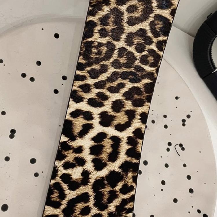 Youth Fashion Belt Elegant Leopards Belt Trendy Animal Print Soft Waistband for Lasting Use Fashionable Attires