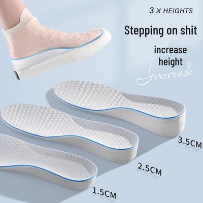 Atmungsaktive Unsichtbare Höhenerhöhende Einlegesohlen für Männer und Frauen - Weich, Leicht und Verdickt für Sneaker