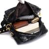 Shoulder Backpack Dual-purpose Women's Bag New Retro Fashion Casual Woven Soft Leather Texture Large-capacity Backpack