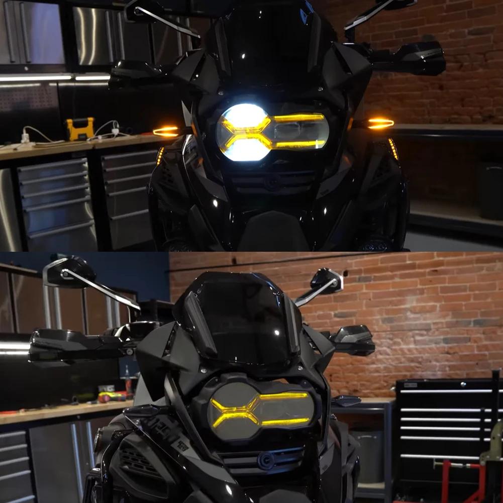 2Pcs Motorcycle Headlight Protector Head Lights Guard Cover For BMW R1250GS Adventure R1200GS LC ADV Edition R 1250 GS 2013-2025