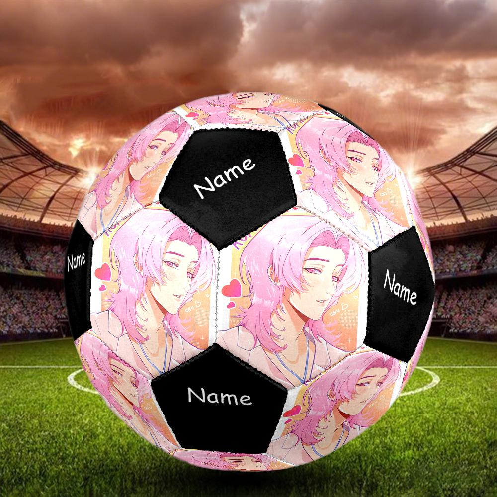 Custom Name Saja Boys Theme Size 5 Soccer Ball, Suitable for Both Indoor and Outdoor Matches, a Gift Suitable for Everyone.