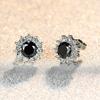 Accessories, White Gold Round Diamond Sunflower Stud Earrings Ol Earrings