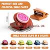 Colorful Smiley Magnetic Clips for Whiteboards and Office Stickers