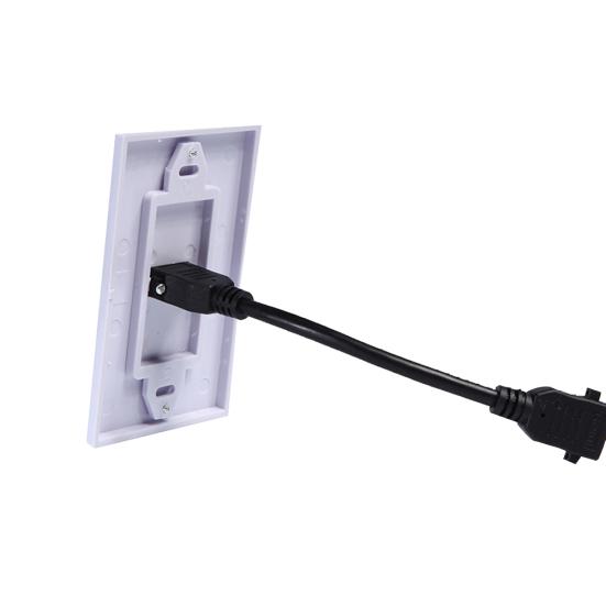 DOONJIEY Single Port Clarity 1080P HDMI-compatible Full High Wall Plate Faceplate Socket
