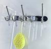 Modern Five-Robe Stainless Steel Wall-Mounted Bathroom Hooks Set Multi-Surface School Hotel Home Door-Hooks Product