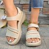 Slip-on Casual Beach Shoes Summer Fashion Fish Mouth Female Wedge Heel Light Comfortable Sandals Women