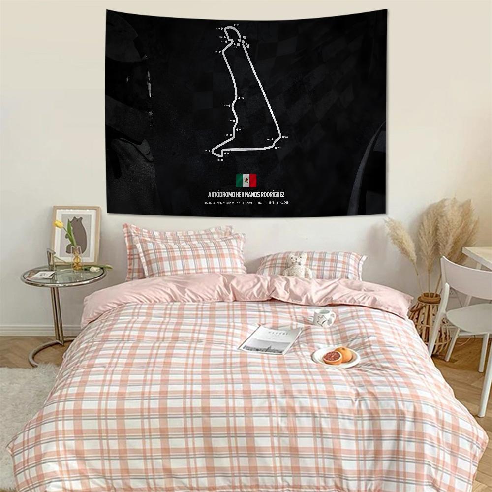 F1 Track Hanging Bohemian Tapestry Hanging Tarot Hippie Wall Rugs Dorm Home Decor