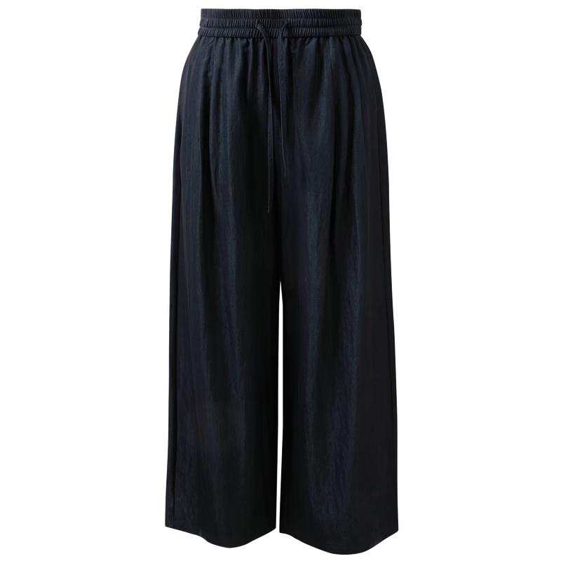 Sancai 2026 Spring High-Waist Air-Feel Wide-Leg Casual Pants XL