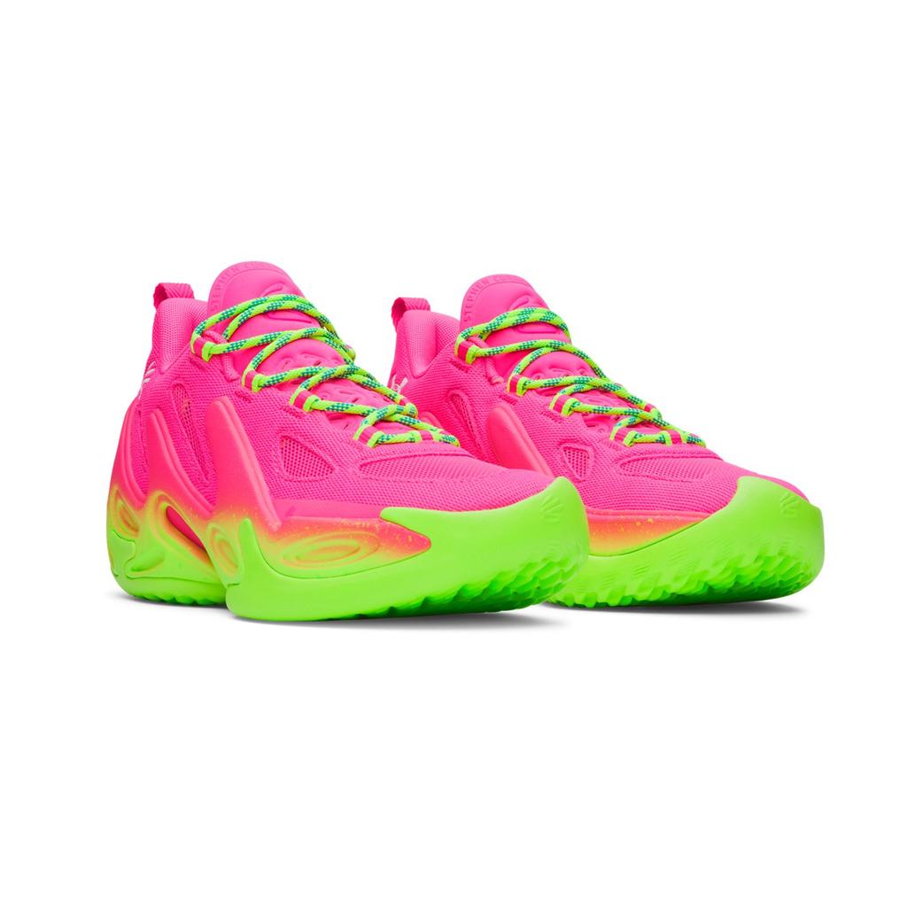 Under Armour Tênis de Basquete Curry 13 de Cano Alto Unissex Frenzy-Rosa 6007670-694