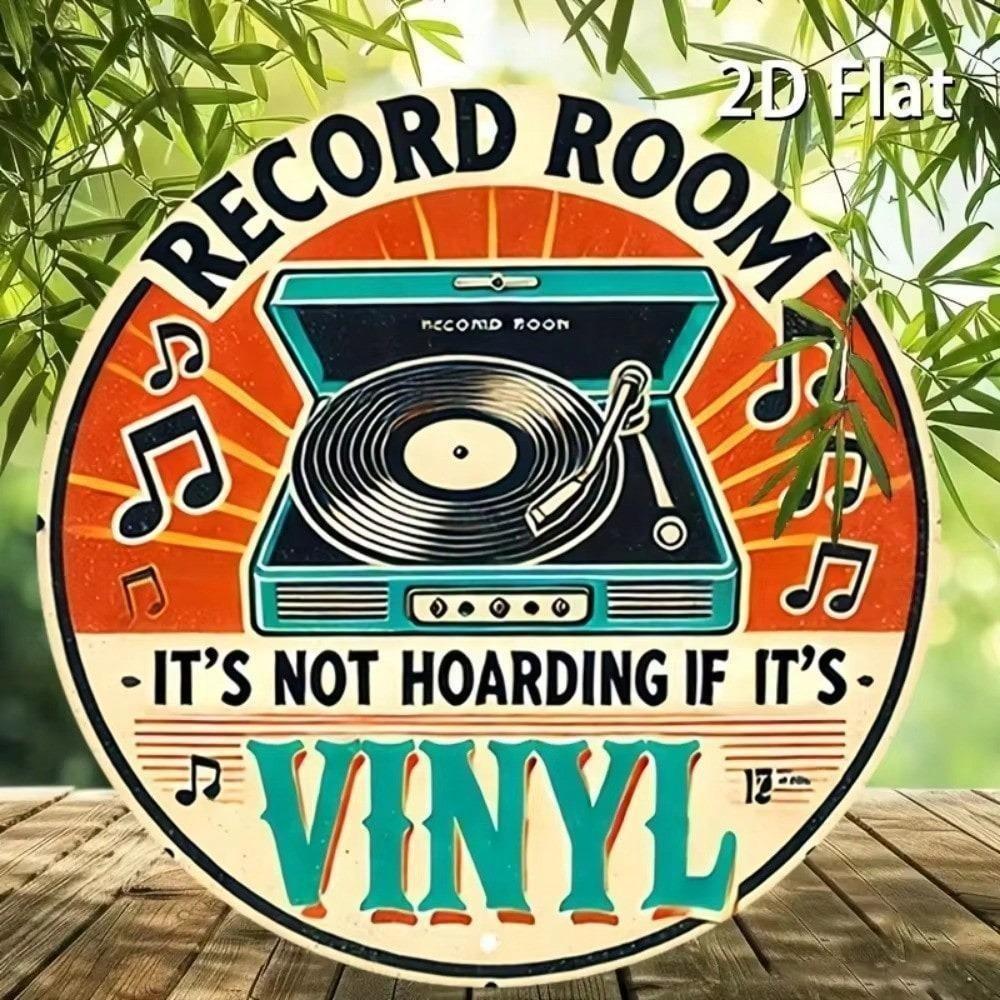 Vintage Vinyl Record Metal Sign Retro Bar Pub Wall Decor