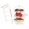 Pizza Pan Holder Dish Storage Foldable Hanging Kitchen Shelf Serving Stand Ingredient
