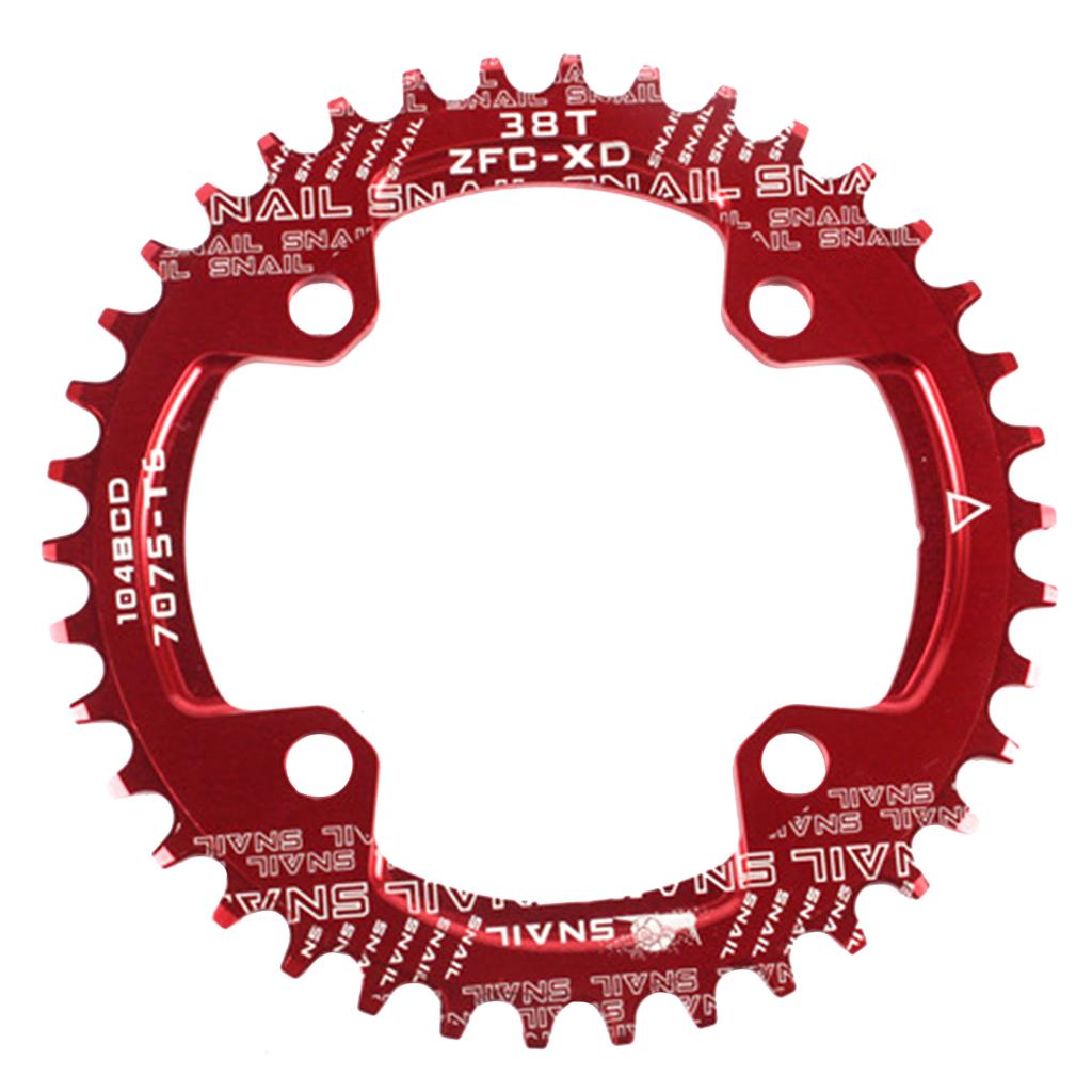 For Bicycle Bike Round/Oval 104BCD 32T 34T 36T 38T Narrow Wide Single Chainring