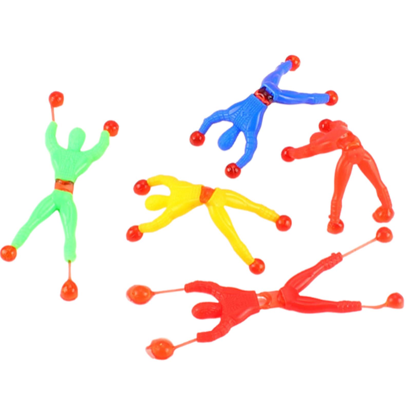 

50pcs TPR Sticky Music Wall Man Funny Toys Creative Stickiness Humanoid Toys Sticky Wall Man the spider