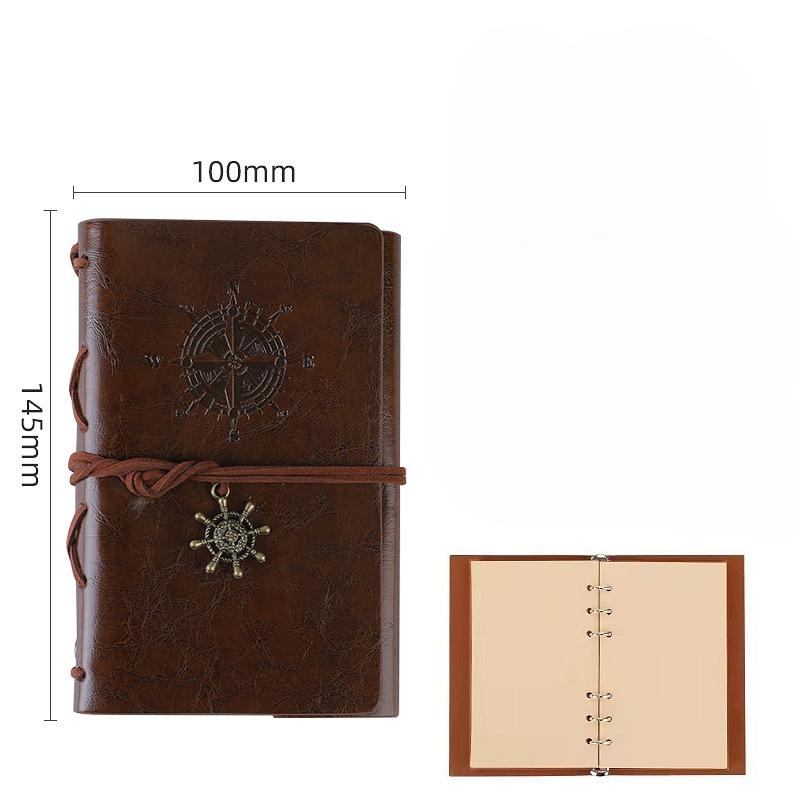 

Пиратский дневник, модная индивидуальная записная книжка, журнал, тетрадь, спиральное кольцо, переплет, дневник, ретро-книга светло-коричневого