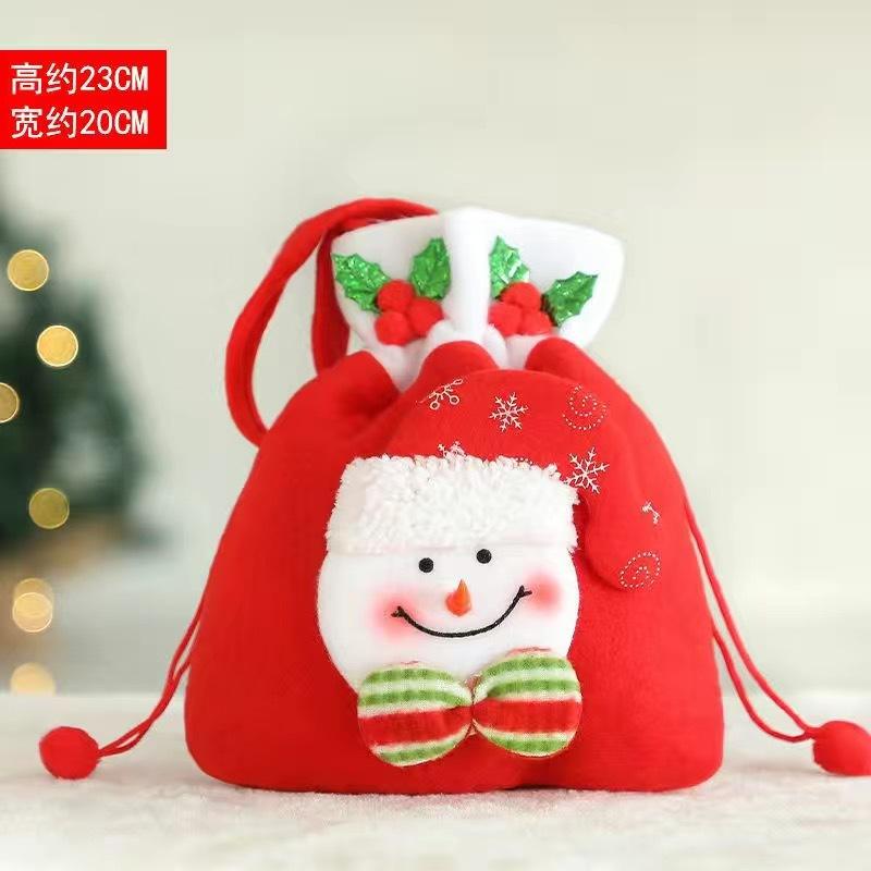 

(1 piece/bag) 20 * 22cm New Year candy bag children s toy apple lucky bag portable for storage DIY