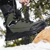 Winter Men's Shoes Plush Warm Snow Boots Non Slip Platform Booties Winter Warm High Top Sneakers Outdoor Waterproof Cotton Shoes
