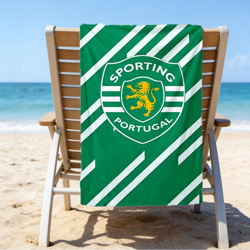 Sporting Cp Wappen Emblem Mikrofaser Strandtuch, Leicht Und Schnelltrocknend, für Sommerreisen, Strand-Essential, Schwimmbad Outdoor