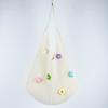 Beach bag single shoulder tote bag women's hollow new Korean version knitted woven bag flower lazy wind