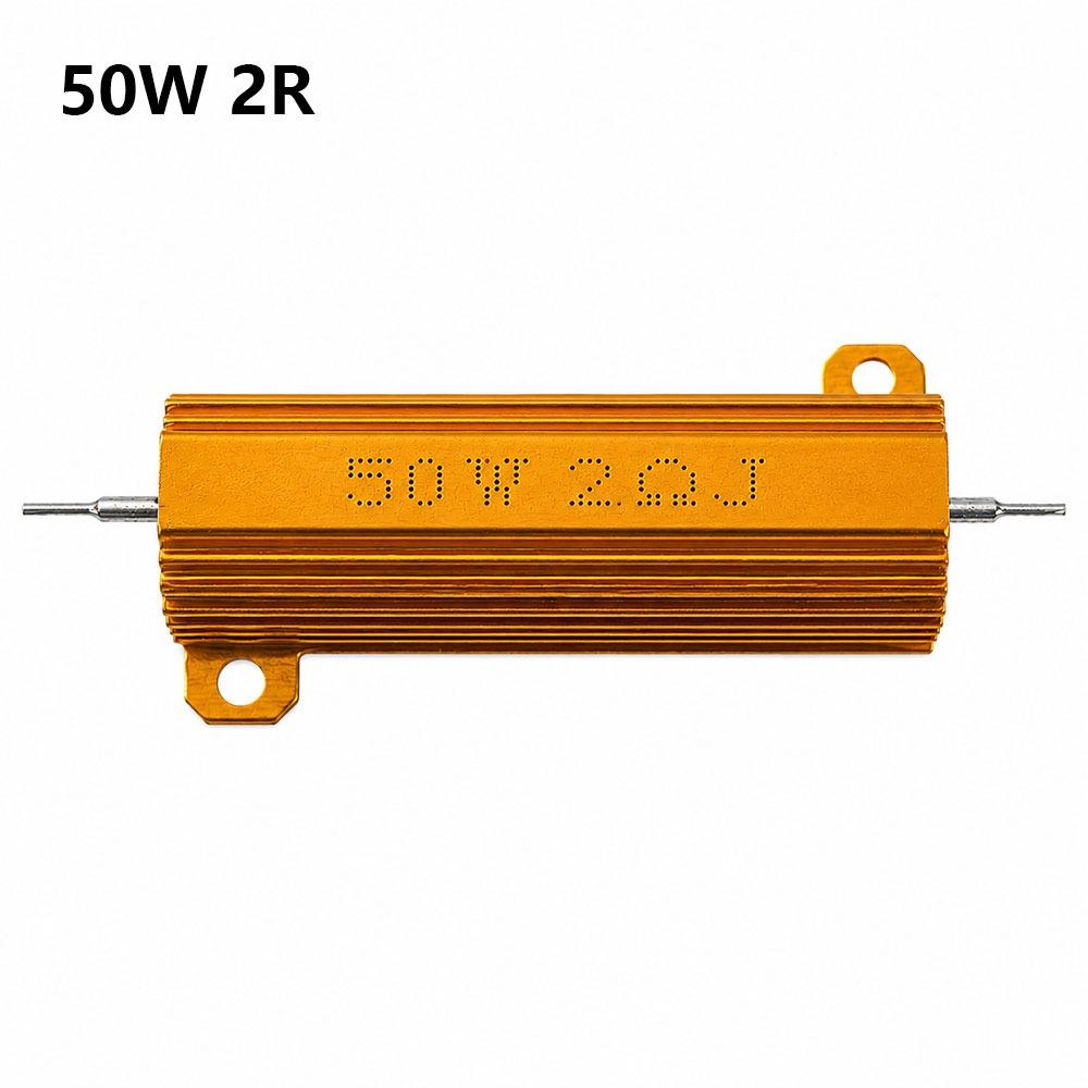 1Pcs Aluminum Shell Wirewound Load Resistor Metal Shell Resistor  for Current Limiting Protection