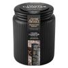 Large Ceramic Kitchen Storage Jar Airtight Ribbed Food Storage Container Coffee Tea Sugar Snacks Countertop Organization
