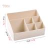 TDStore 6 Grids Desk Makeup Organizer Cosmetic Storage Box Case Brush Lipstick Holder