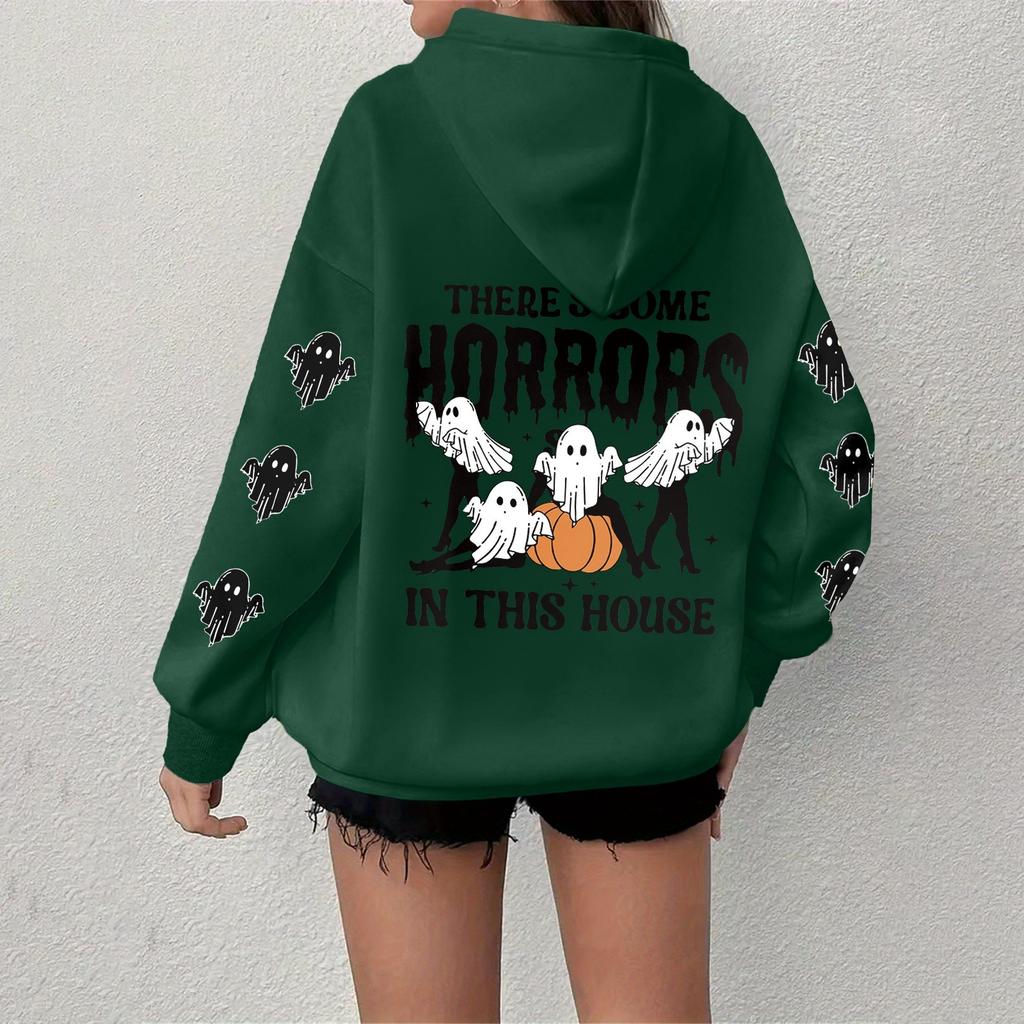 Women's Sweatshirt Casual Long Sleeve Atmosphere Top Loose Popular Round Neck Pullover Sweatshirt Top