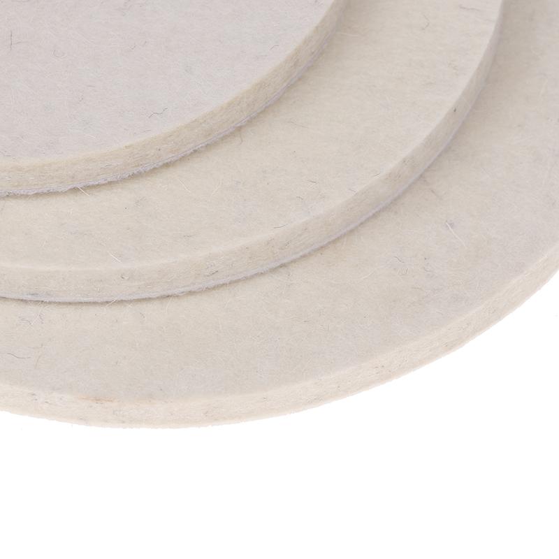 Polishing Pads Wool Felt Abrasive Wheel 50/75/125/ 150/180Mm Soft Felt Discs For Glass Stainless Steel Polish Repair Scratche