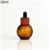 20/30Ml Ball-Shape Dropper Glass Bottle Spherical Refill Wood Cap Massage Oils Serum Aromatherapy Liquid For Pipette