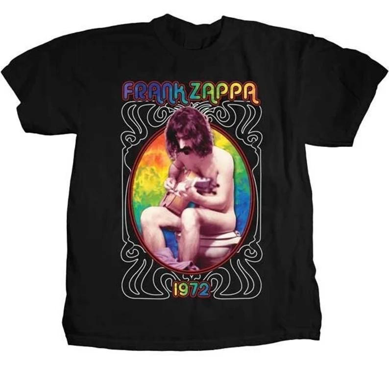 Vtg Frank Zappa Music Star Heavy Cotton Black T Shirt All Size For Men AG99 S