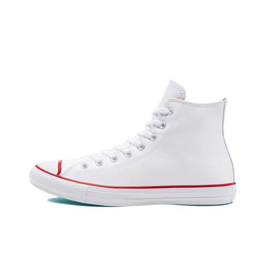 Converse Chuck Taylor All Star Saisonale Farbe Leder High Top Sneakers Unisex Sneakers Weiß 166729C