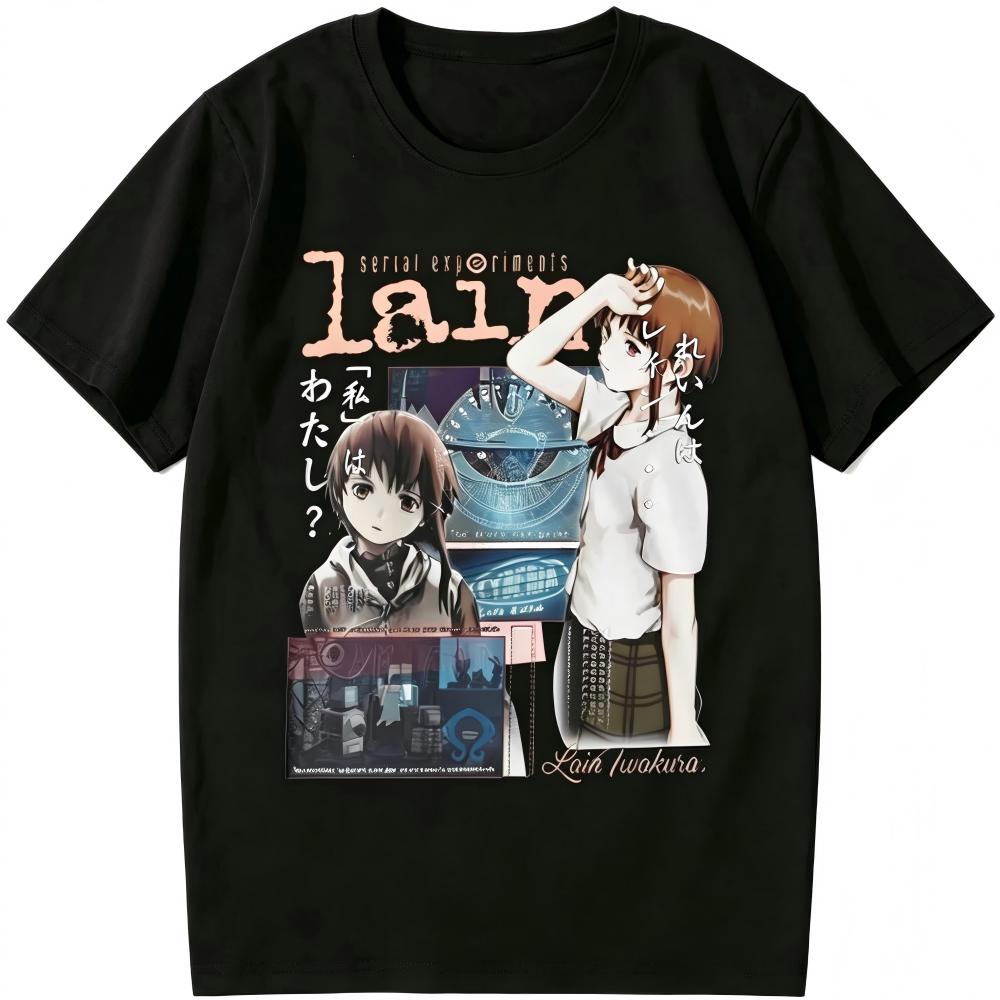 Serial Experiments Lain Anime Collage T-Shirt