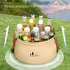 Folding Bucket, Small Bucket With Handle, Lightweight High-density Water Container, Portable Washbasin, Suitable For Cleaning, Gardening, Camping