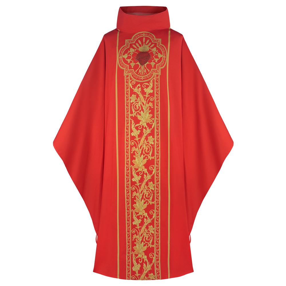 

Хэллоуин Мода Принтованный Халат Костюм Молитва Монах Свободный Большой Размер Костюм для Сцены One Size