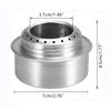 Portable Camping Alcohol Stove with Cover, Aluminum Alloy Spirit Stove with Lid, Lightweight Stove Mini Alcohol Stove